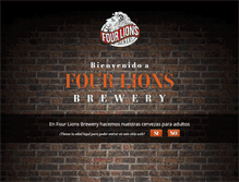 Tablet Screenshot of fourlionsbrewery.com